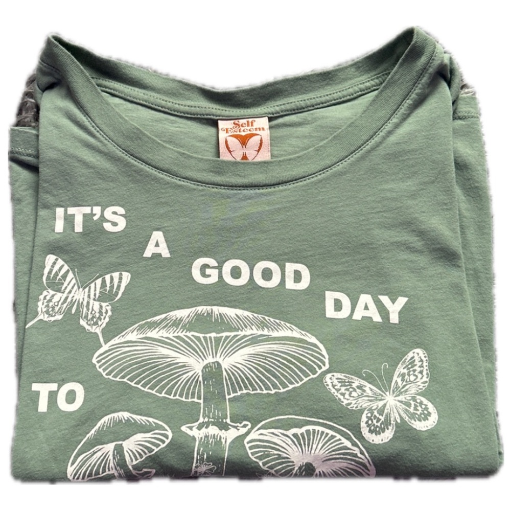 Self Esteem mushroom crop top